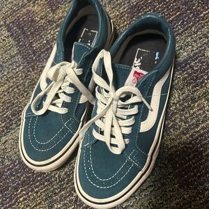 Vans sk8 lo womens 7 teal